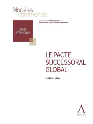 cover image of Le pacte successoral global